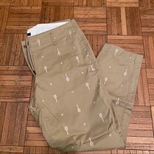 Tennis Anyone? Lands End Classic Chinos